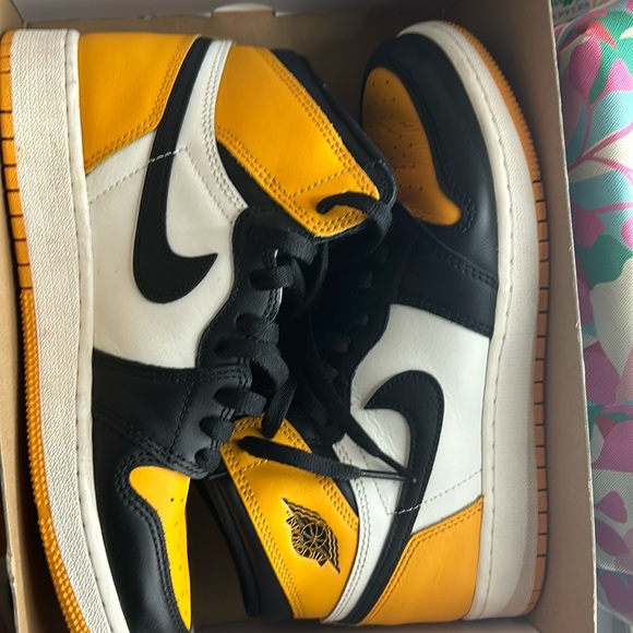 yellow air Jordan one taxis